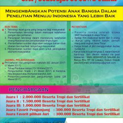 SCIENCE PROJECT OLYMPIAD (HITSPO) 2017 SMA HIDAYATUS SALAM GRESIK