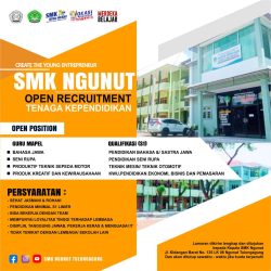 lowongan SMK Ngunut 2024, Ada 4 Kouta! Yuk Segera Daftar.