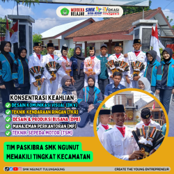 PASKIBRAKA 2025 SMK NGUNUT WAKILI TINGKAT KECAMATAN